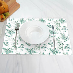 Lofaris White Greenery Spring Vintage Set Of 4 Placemats