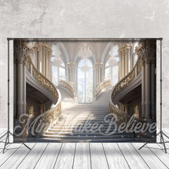 Lofaris White Holy Palace Stair Window Architecture Backdrop