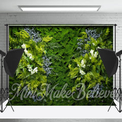 Lofaris White Lavender Floral Greenery Spring Photo Backdrop