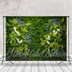 Lofaris White Lavender Floral Greenery Spring Photo Backdrop