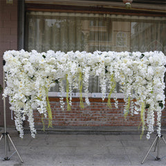 Lofaris White Luxury Artificial Flower Wall Wedding Decor