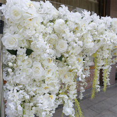 Lofaris White Luxury Artificial Flower Wall Wedding Decor