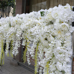 Lofaris White Luxury Artificial Flower Wall Wedding Decor