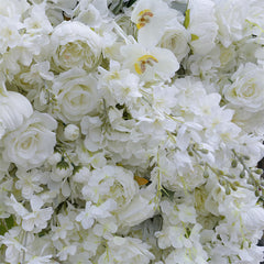 Lofaris White Luxury Artificial Flower Wall Wedding Decor