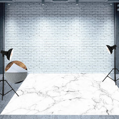 Lofaris White Marble Texture Floor Backdrop For Photography