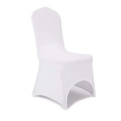Lofaris White Open Back Stretch Spandex Banquet Chair Cover