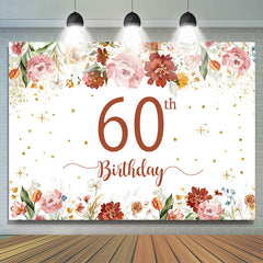 Lofaris White Pink Flowering Shrubs 60th Birthday Backdrop