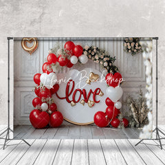 Lofaris White Relief Wall Love Heart Cake Smash Backdrop