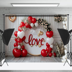 Lofaris White Relief Wall Love Heart Cake Smash Backdrop