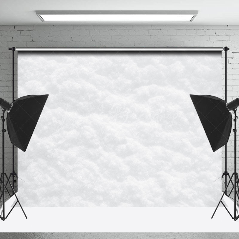 Lofaris White Snowflake Texture Christmas Photo Backdrop