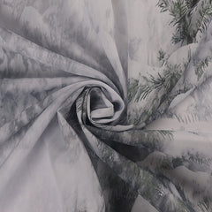 Lofaris White Snowy Pine Trees Christmas Shower Curtain