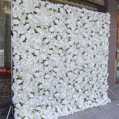 Lofaris White Wedding Decor Artificial Flower Wall Panels