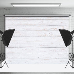 Lofaris White Wood Grain Retro Wall Backdrop For Photography