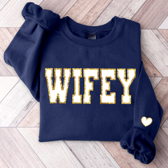 Lofaris Wifey Glitter Sweatshirt Engagement Gift Bridal Shower For Bride