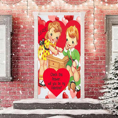 Lofaris Will You Be My Valentine Hearts Kits Door Cover