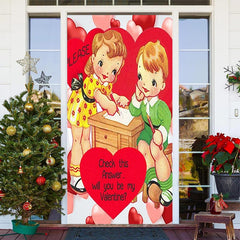 Lofaris Will You Be My Valentine Hearts Kits Door Cover