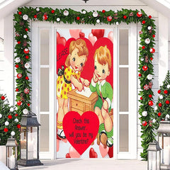 Lofaris Will You Be My Valentine Hearts Kits Door Cover