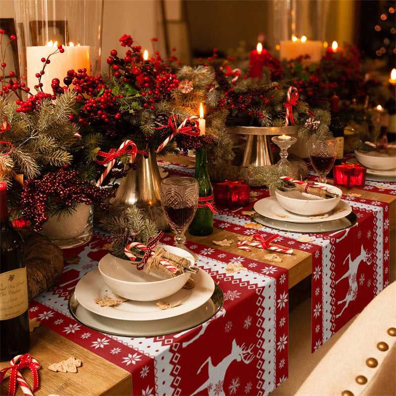 Snowflakes Table Runner, Winter Table Runner, Christmas Table