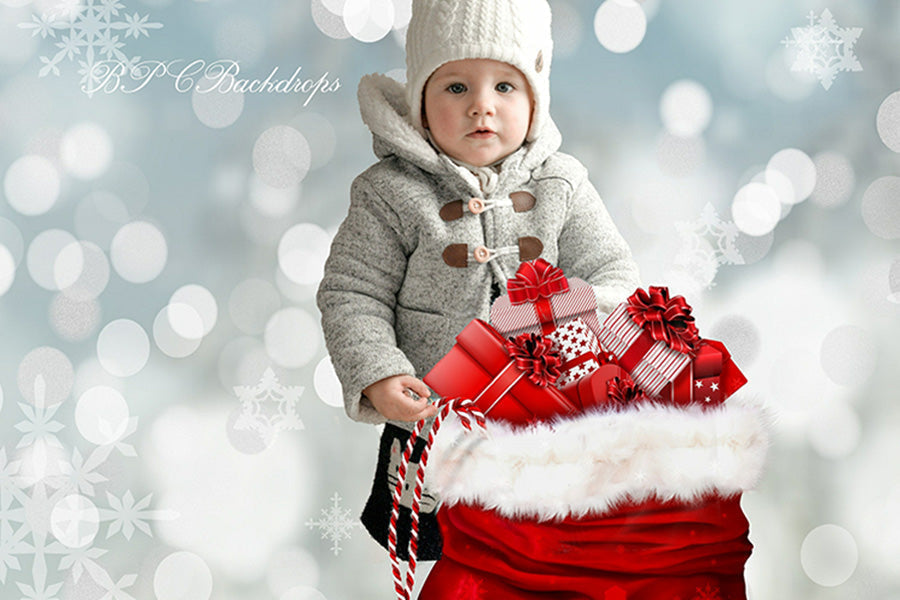 Lofaris Winter Christmas Santa Gifts Backdrop For Portrait