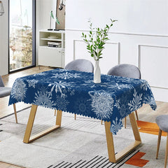 Lofaris Winter Snowflake Christmas Decorative Tablecloth