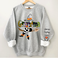 Lofaris Grandma Witch Grandkids Sweatshirt