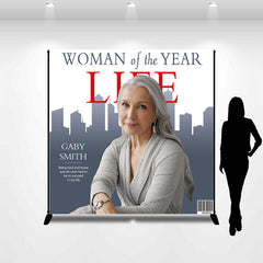 Lofaris Woman Of The Year Magazine Custom Birthday Backdrop