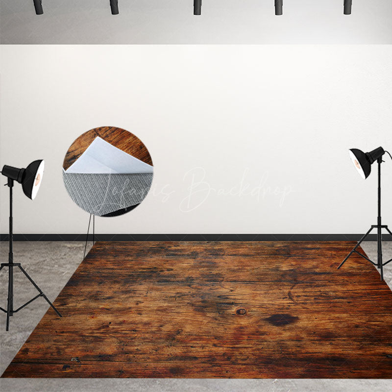 Lofaris Wood Texture Light Scratch Style Floor Backdrop