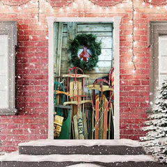 Lofaris Wooden Wall Board Christmas Door Cover Decoration