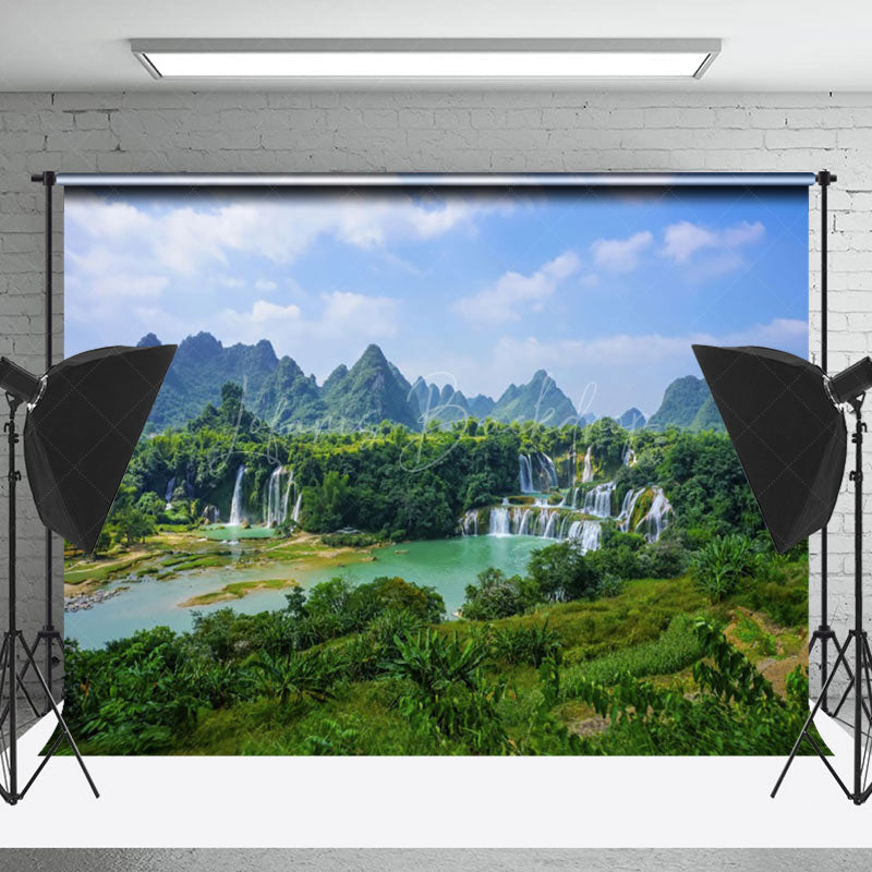 Lofaris Woods Surrounding The Lake Scenery Photo Backdrop