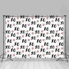 Lofaris Xoxo Heart Patterns Repeat Valentines Day Backdrop