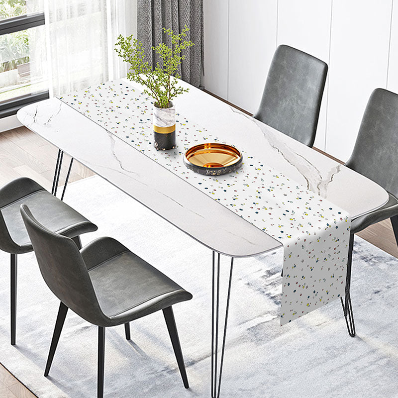 Lofaris Yellow Red Blue Dots Simple Morden Table Runner