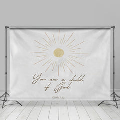 Lofaris You Are A Child Of God Boho Sun White Bible Backdrop