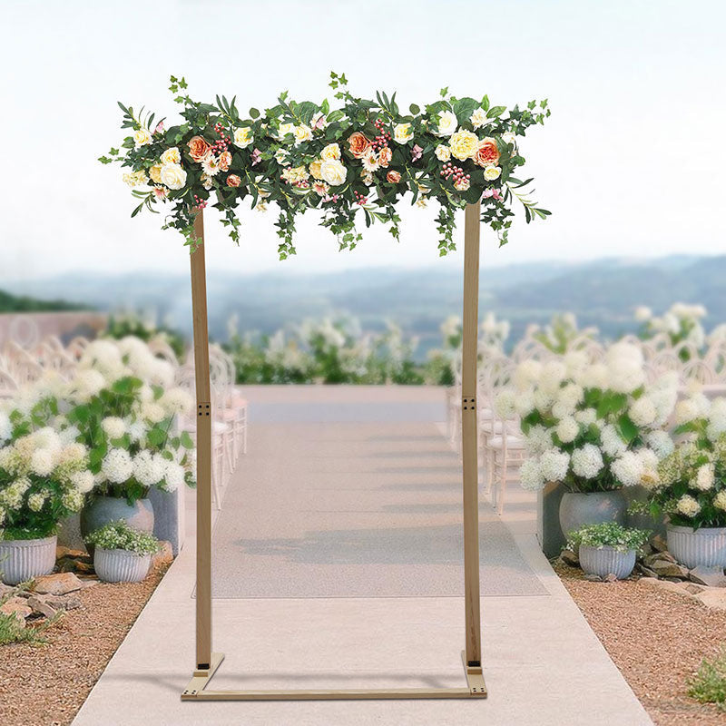 Lofaris 2.1Ft Square Floral Display Wooden Wedding Arch Decor