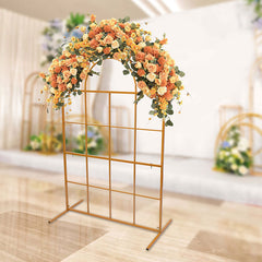 Lofaris 3.9X6.5FT Gold Metal Candle Wall Backdrop Panel