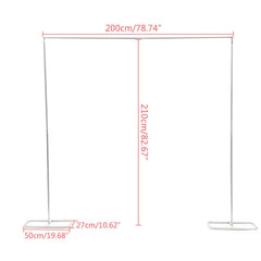 Lofaris 6.5X6.8FT Metal Square Backdrop Stand Wedding Arch