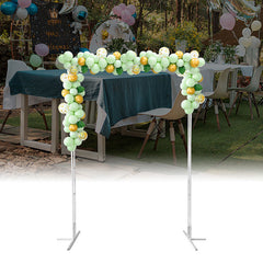 Lofaris 6.6X10FT Tall White iron Square Frame Flower Wedding Stand