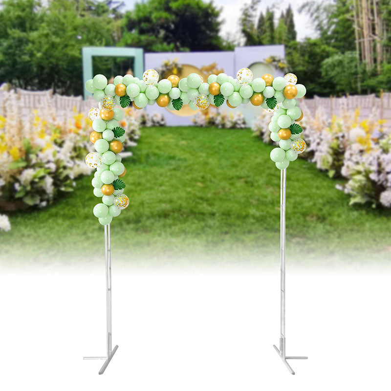 Lofaris 6.6X10FT Tall White iron Square Frame Flower Wedding Stand