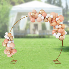 Lofaris 8.7X7.2FT Metal Balloons Clear Wedding Garland Arch Decor