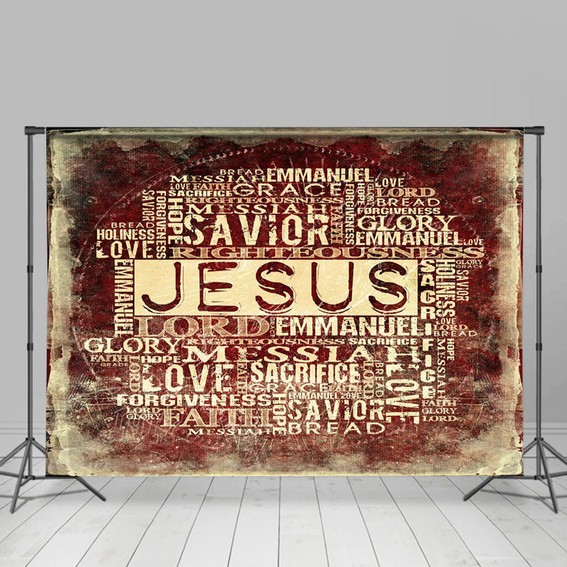 Lofaris Jesus Christ Religious Word Photo Christmas Backdrop