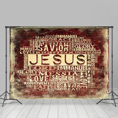 Lofaris Jesus Christ Religious Word Photo Christmas Backdrop