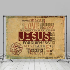 Lofaris Love Jusus Paper Text Photography Christmas Backdrop