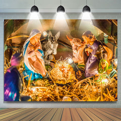 Lofaris Nativity Baby Jesus Photoshoot Christmas Backdrop