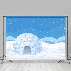 Lofaris Arctic Snowy Landscape Polar Igloo Photo Backdrop