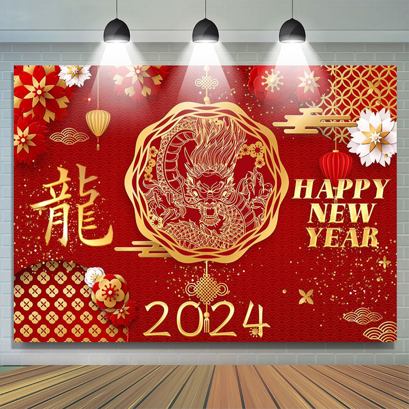 Chinese Red Gold Dragon 2024 Happy New Year Backdrop Lofaris   DMHD2Y13 2 1200x1200 