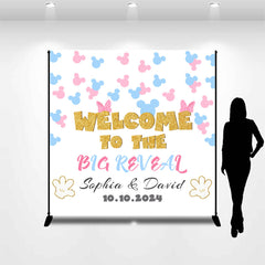 Lofaris Customized Name Welcome Big Reveal Birthday Backdrop