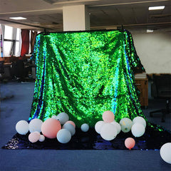 Green Sequin Backdrop Wall | Wedding Event Party Decorations