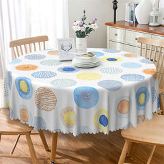 Lofaris Round Colorful Dandelion Cute Tablecloth