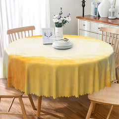 Lofaris Solid Color Sunset Artistic Round Tablecloth