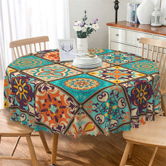 Lofaris Bright Color Totem Artistic Sweet Round Tablecloth