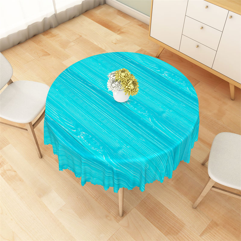 Lofaris Sea Blue Sweet Summer Holiday Round Tablecloth